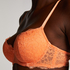 Marine Padded Underwired Bra, Orange