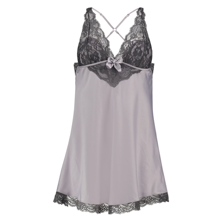 Slip dress Lessie Satin, Gray