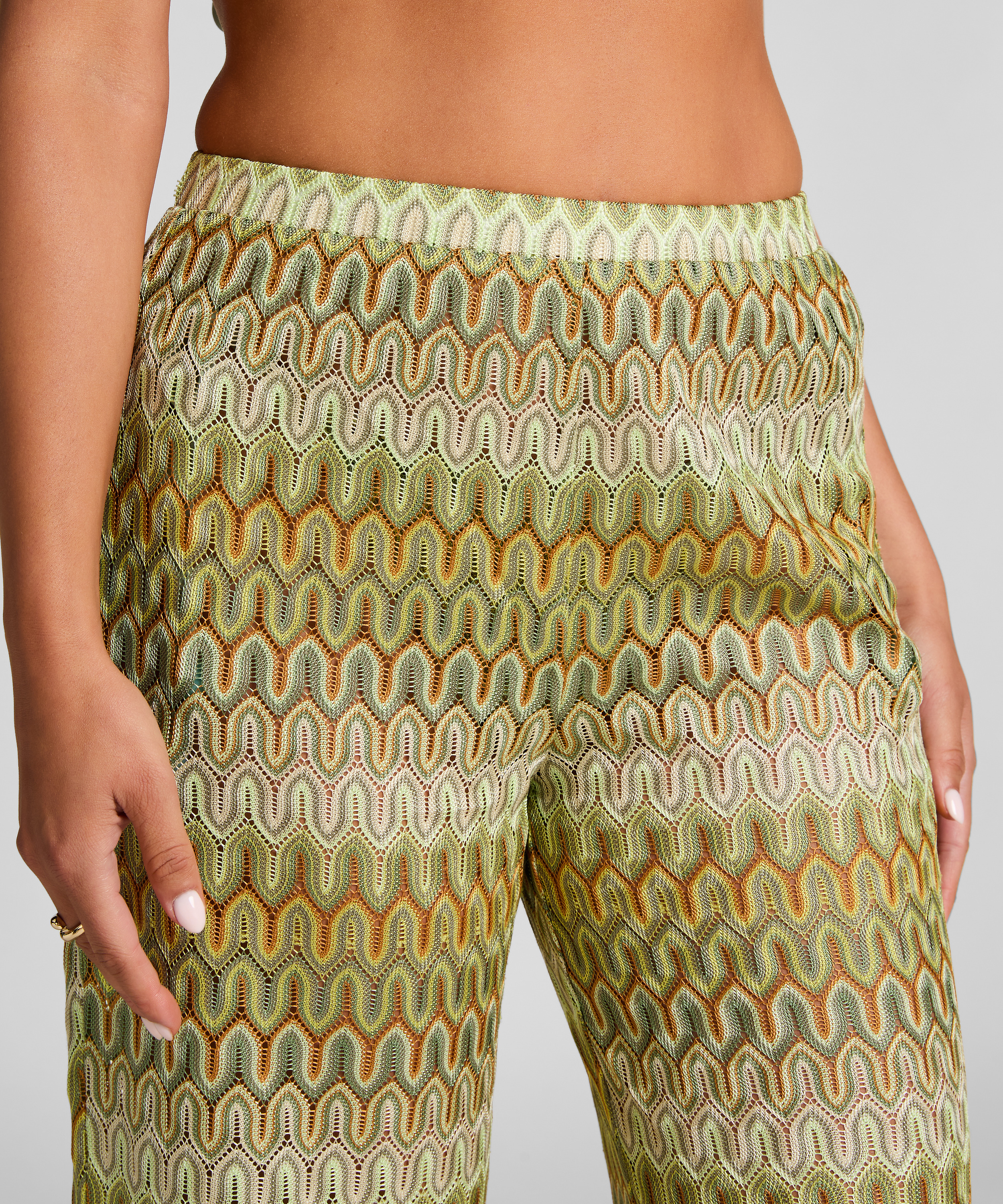 Cali Crochet Pants, Green, main
