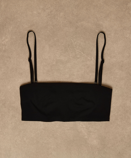 Smooth Bandeau Bralette, Black