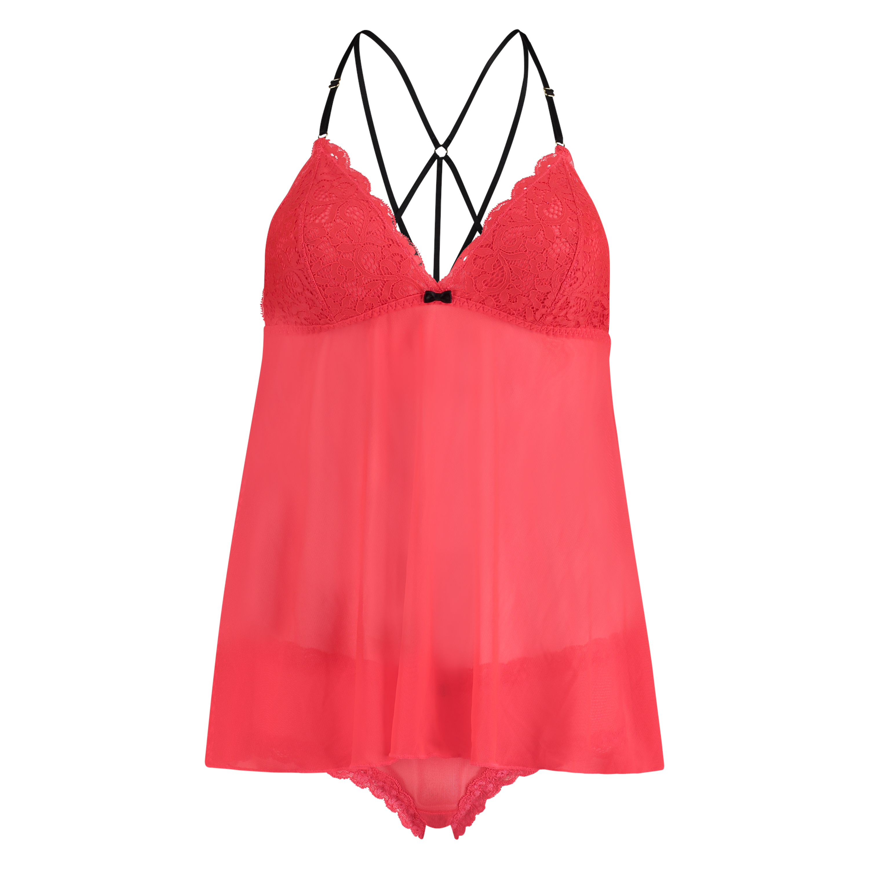 Naomi Heartflock Cami Set, Red, main