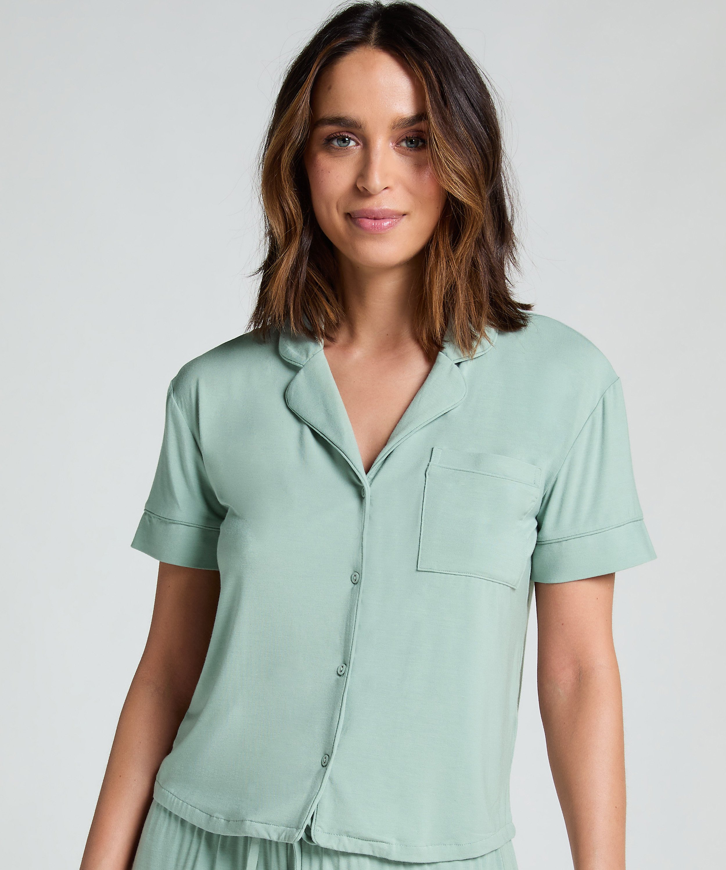 Essential Jersey Short-Sleeved Jacket, Green, main