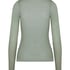 super soft Lace V-Neck shirt with Cashmere, Green