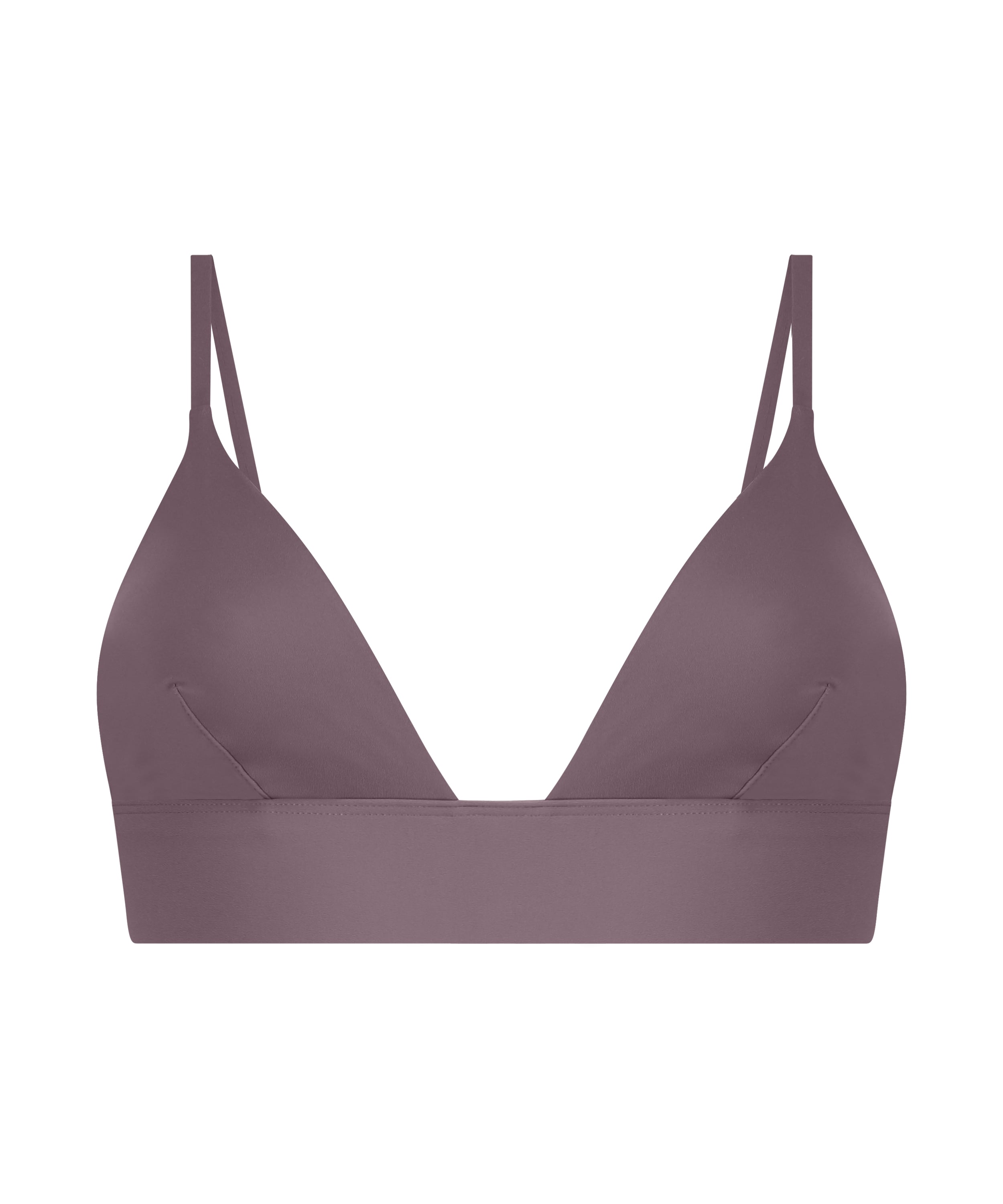 Smooth Triangle Bralette, Purple, main
