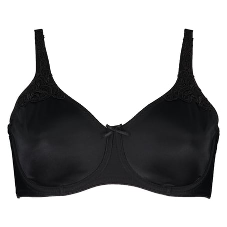 Non-Padded Underwired Minimizer Bra, Black