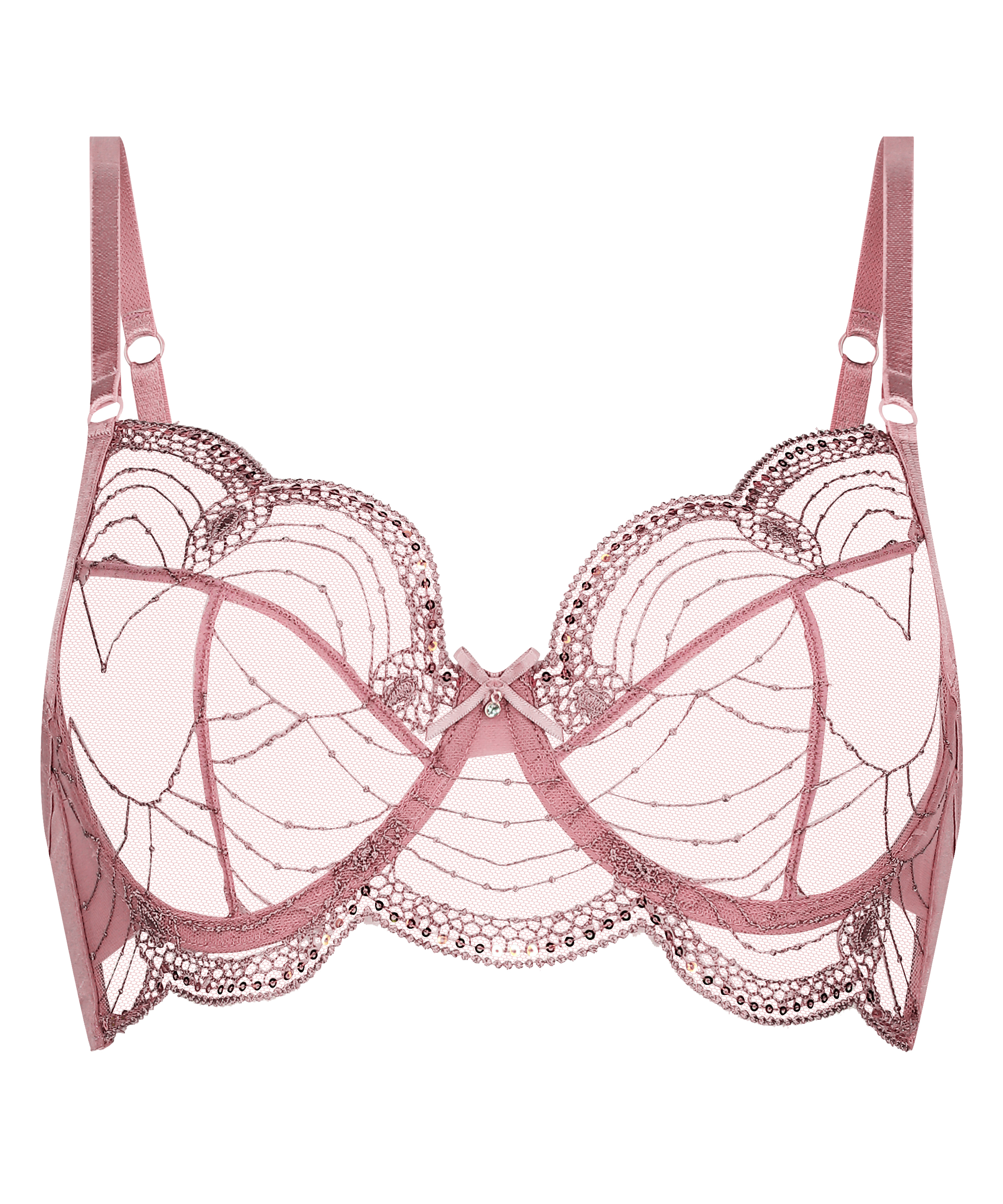 Ruby Non-Padded Underwired Bra, Pink, main