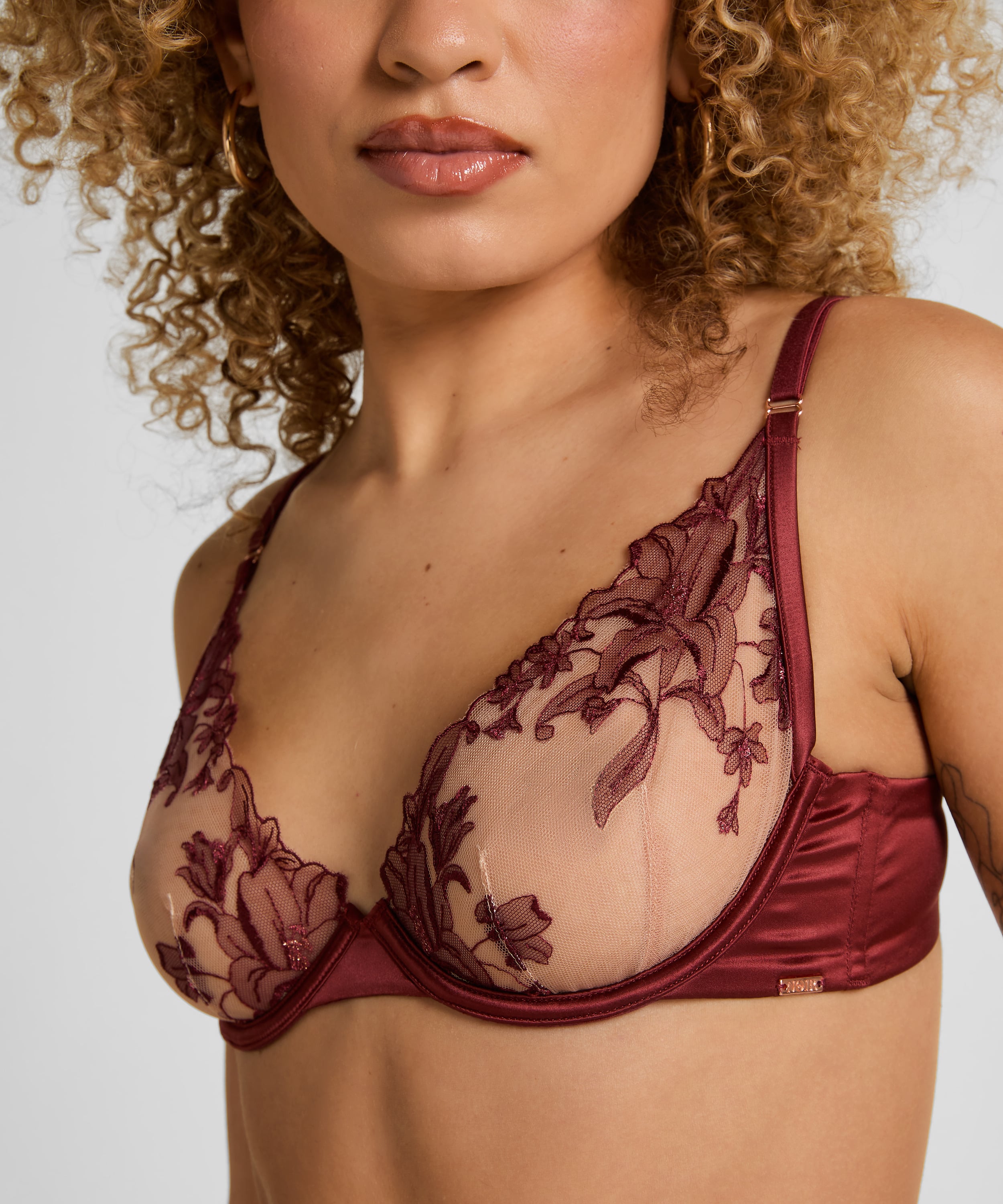 Anouk Non-Padded Underwired Bra, Red, main