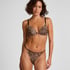 Plunge Padded Underwired Bra, Brown
