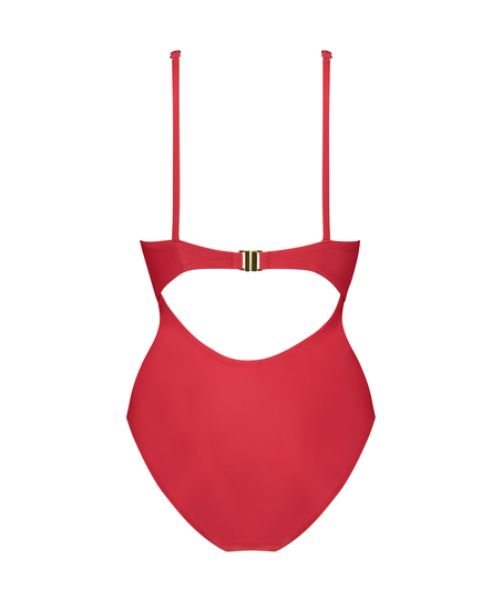 Luxe Shaping Swimsuit, Red