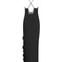 Satin Slip Dress, Black