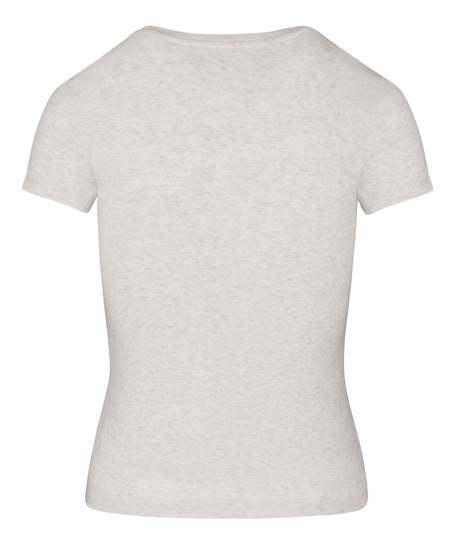 Shortsleeved Pyjama Top , Grey