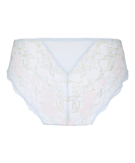 High Waisted Brazilian Miri, Blue