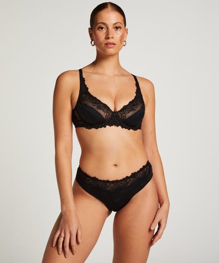 Diva Non-Padded Underwired Bra, Black