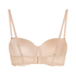 Angie Padded Strapless Underwired Bra, Beige