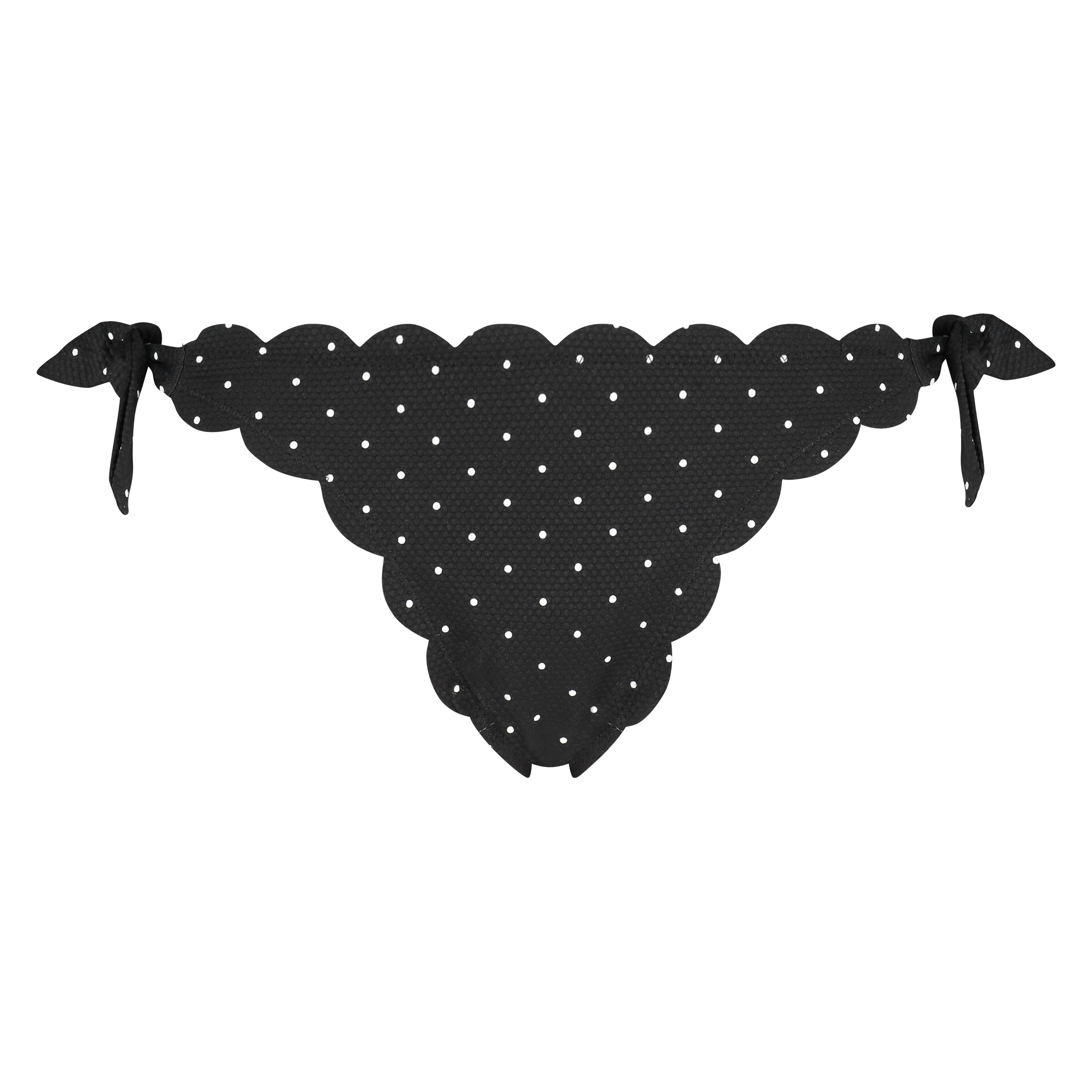 Scallop Goddess Brazilian bikini bottom, Black, main