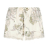 Satin pyjama shorts, White