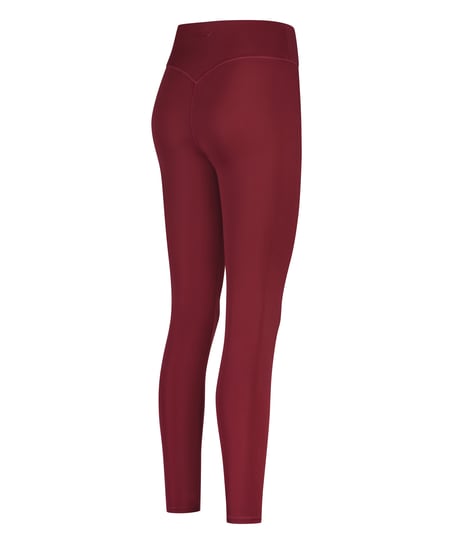 HKMX Crossed High Waisted Leggings, Red