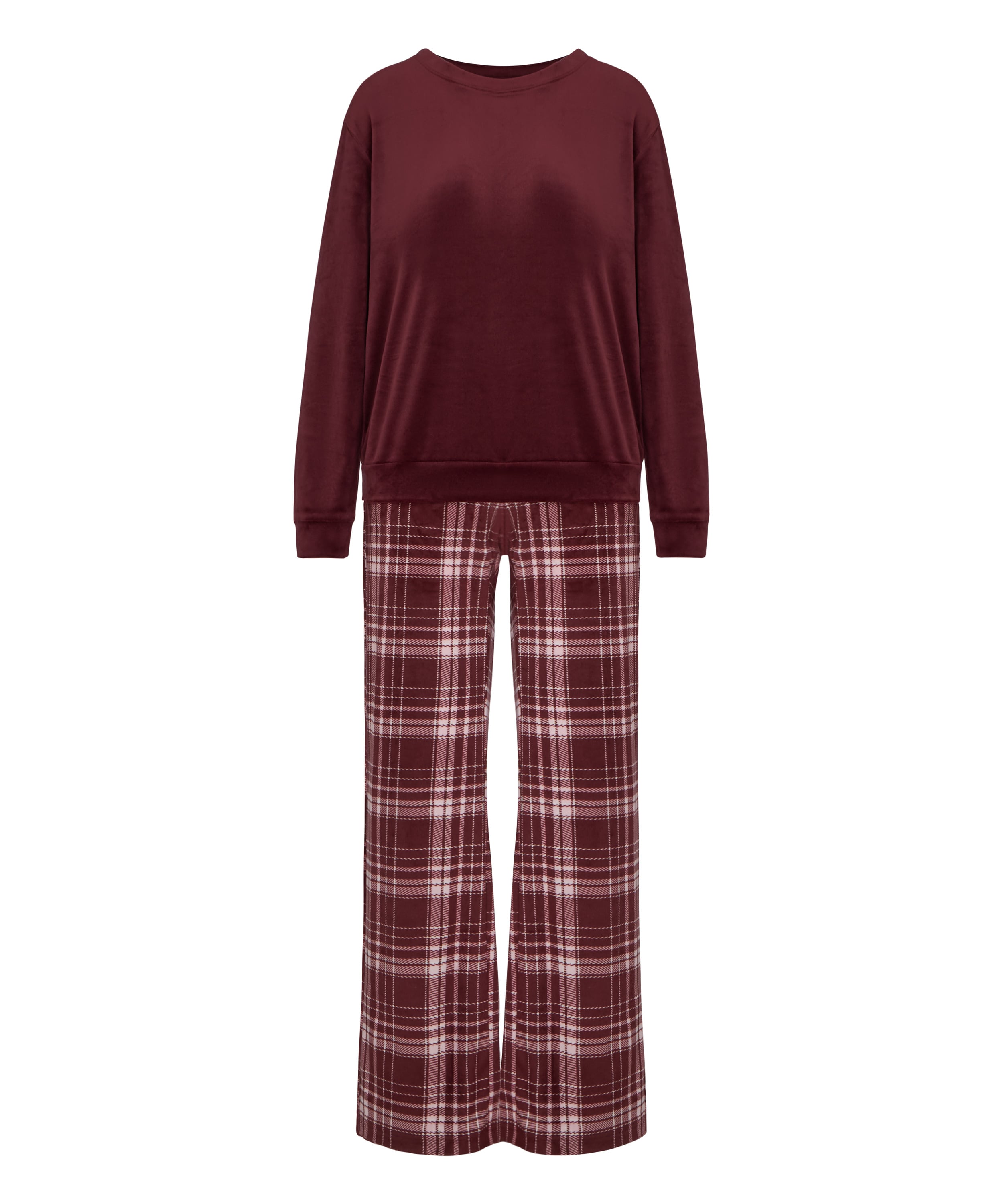 Velvet Pyjama Set, Purple, main