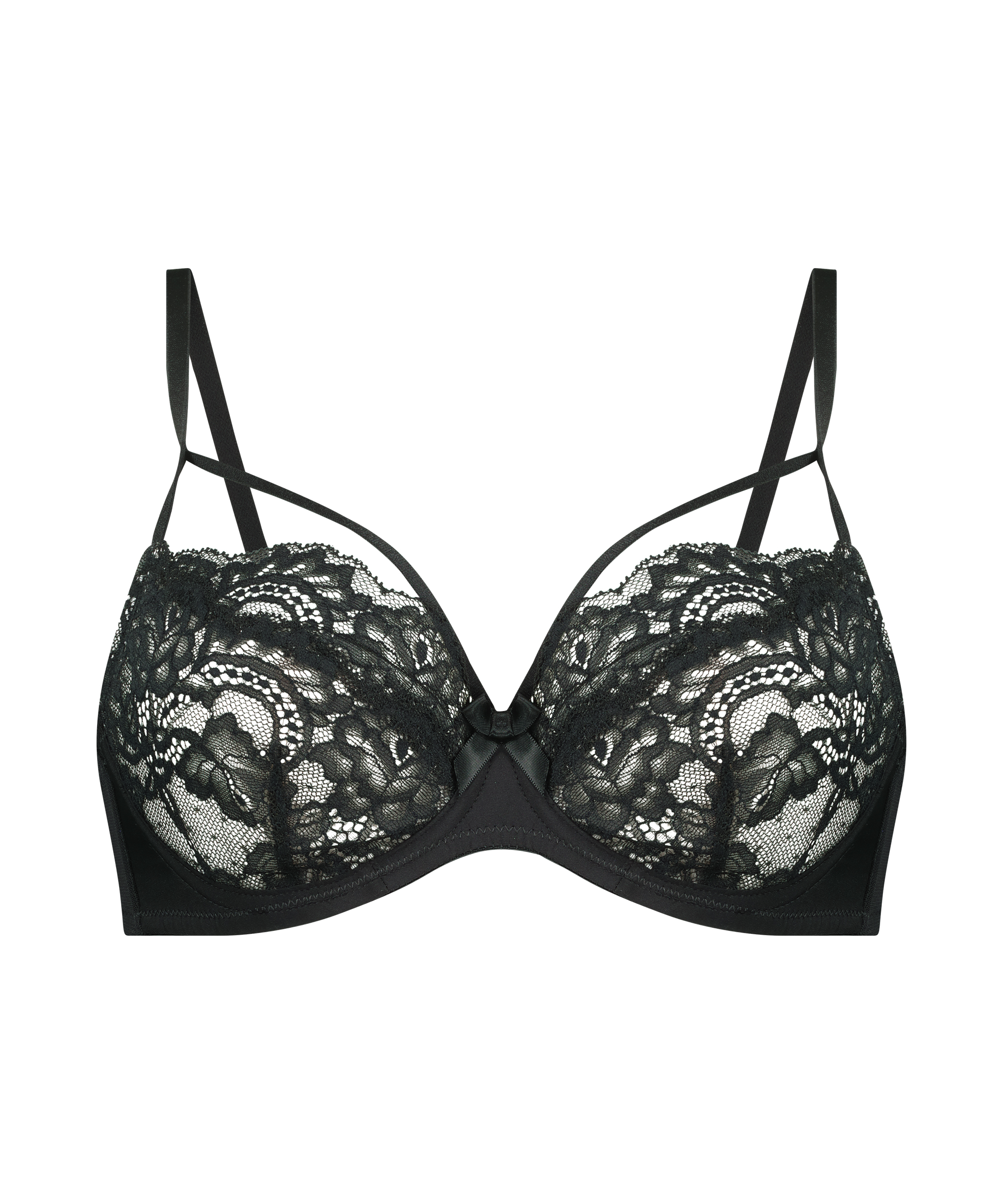 Mavis Non-Padded Underwired Bra, Black, main