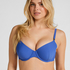 Luxe Padded Underwired Bikini Top, Blue