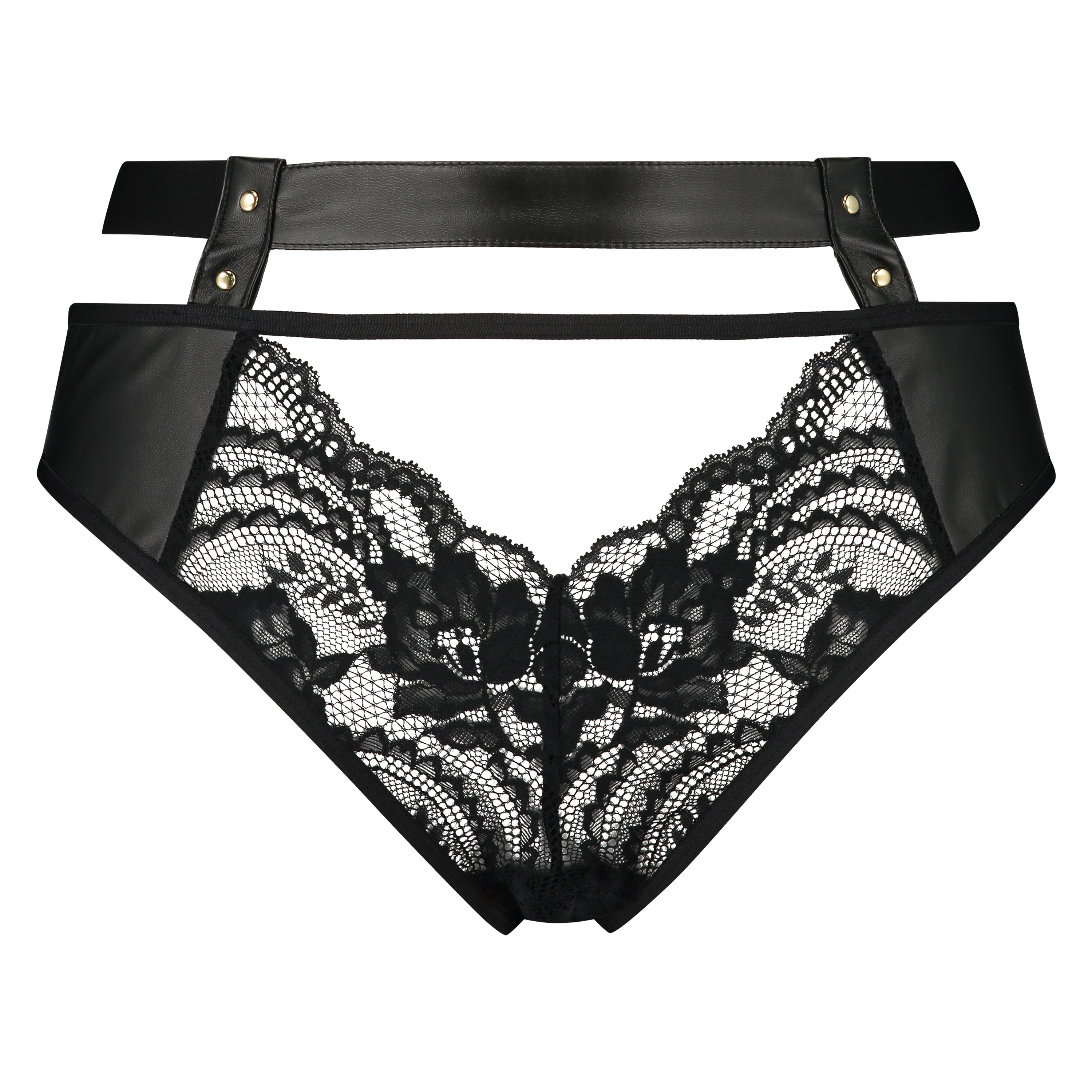 Venus open crotch brazilian, Black, main