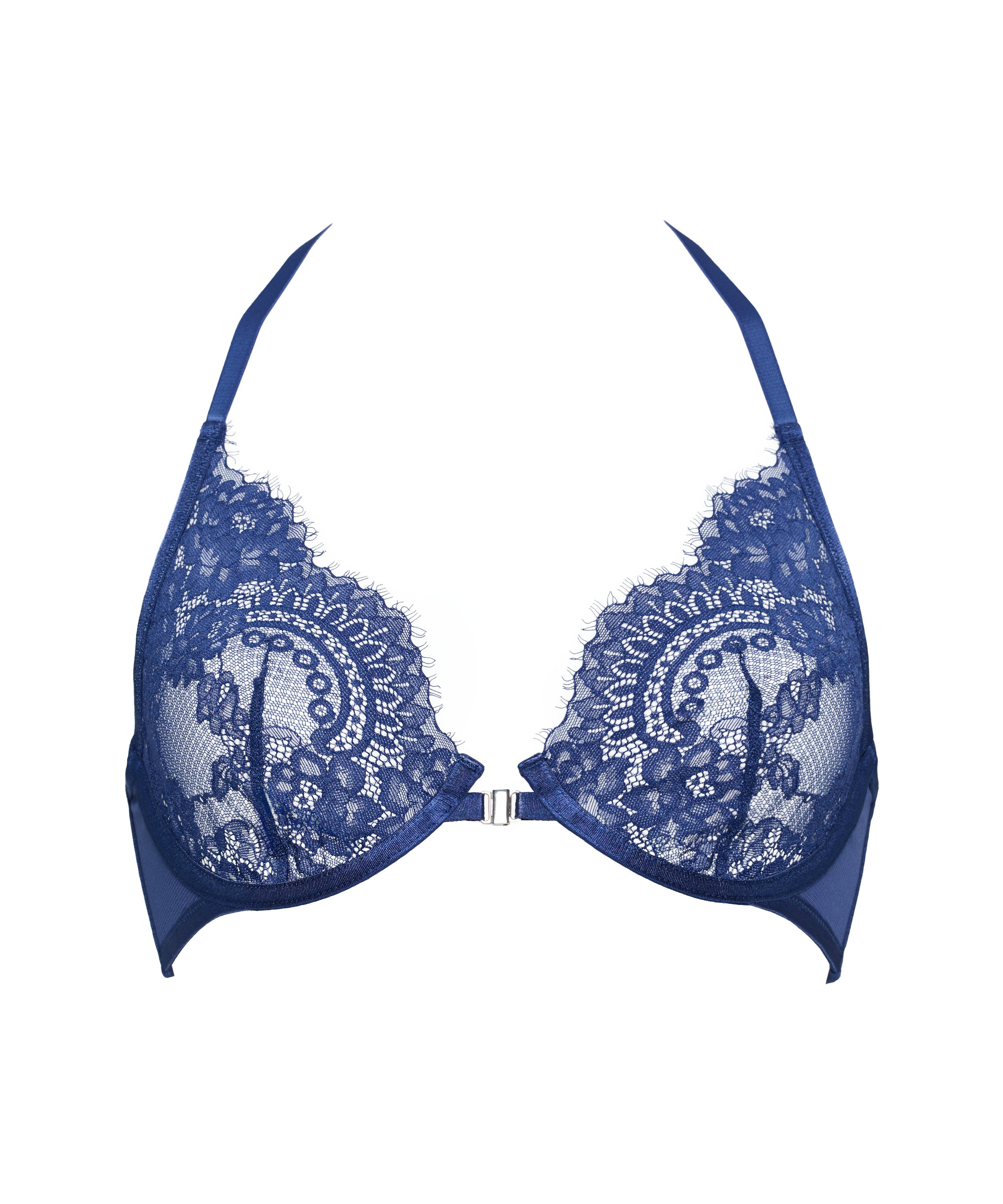Mabel Non-Padded Underwired Bra, Blue, main