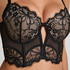Prina Padded Underwired Longline Bra, Black