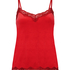 Pyjama Cami Velours Lace, Red