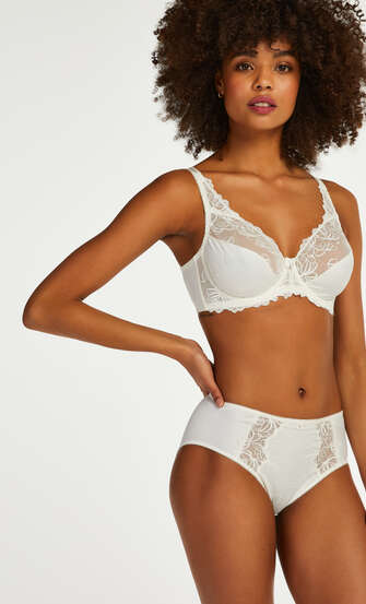 Diva high knickers, White