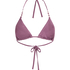 Cozumel Triangle Bikini Top, Purple