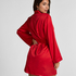 Satin kimono, Red