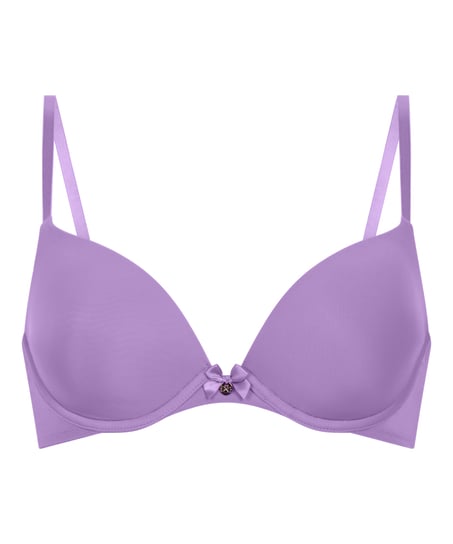 Plunge Padded Underwired Bra, Purple