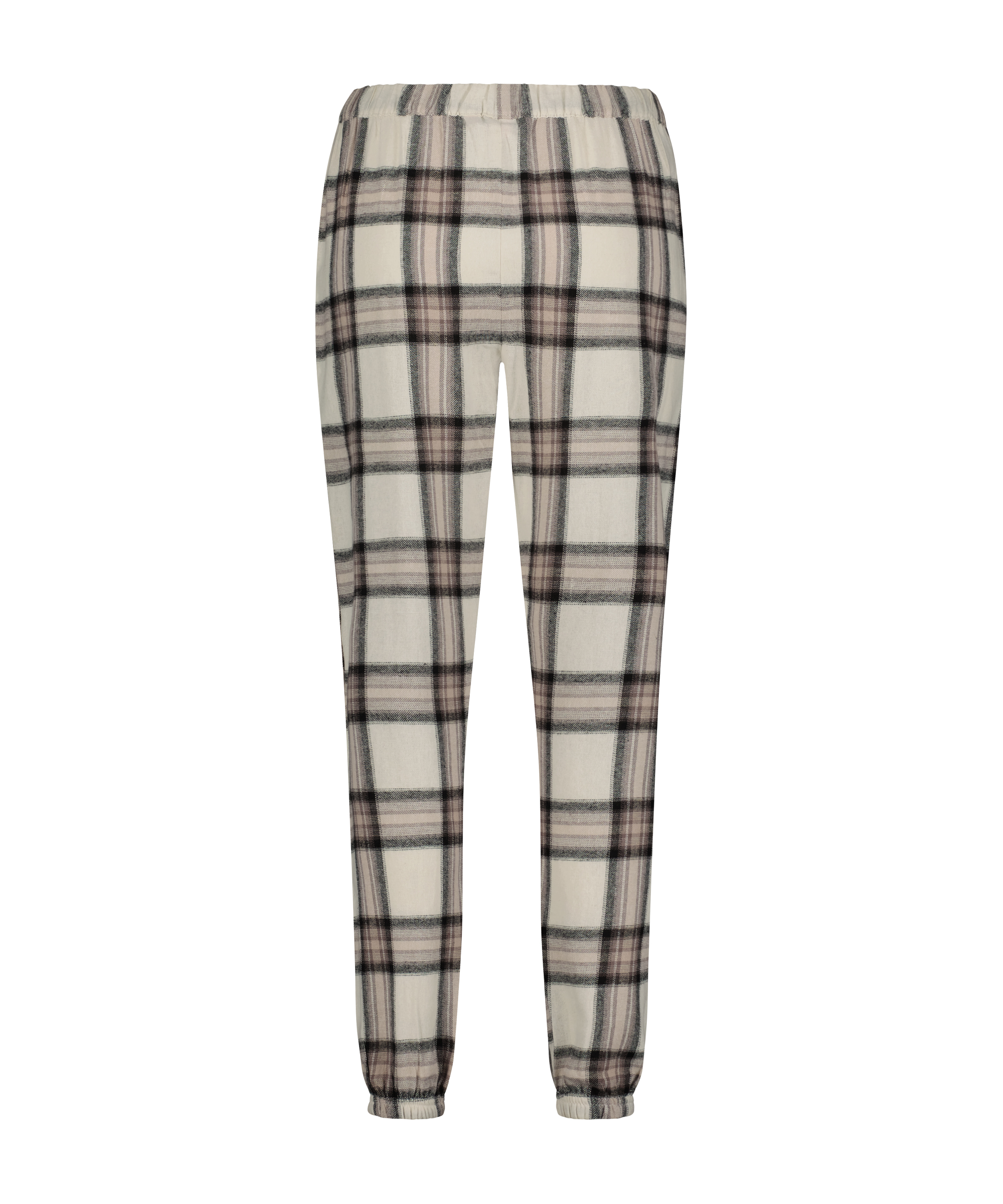Tall Twill Check pyjama pants, Beige, main