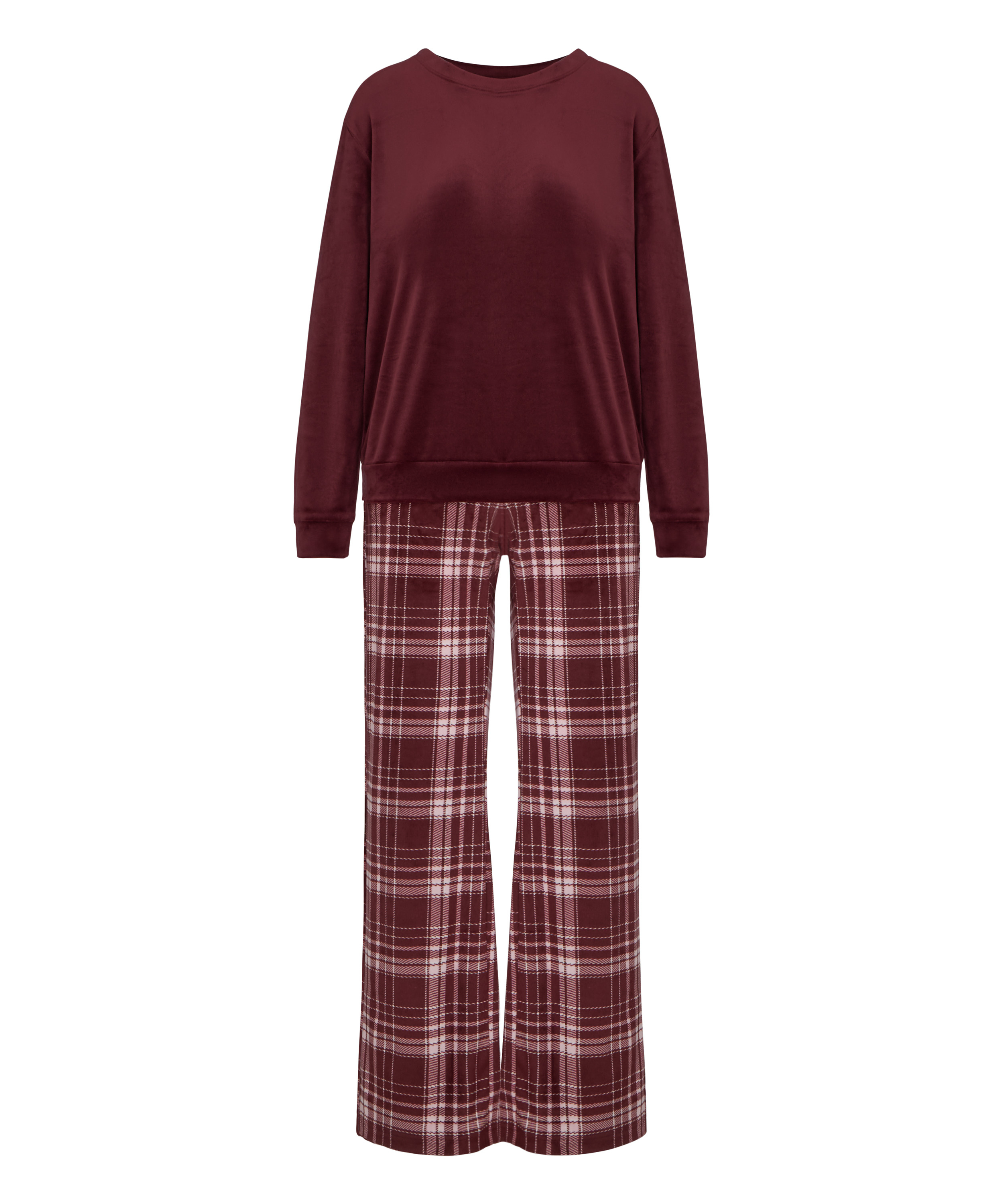 Pyjama Set Velours, Purple, main