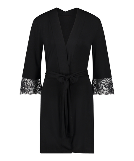Vera Lace Kimono, Black