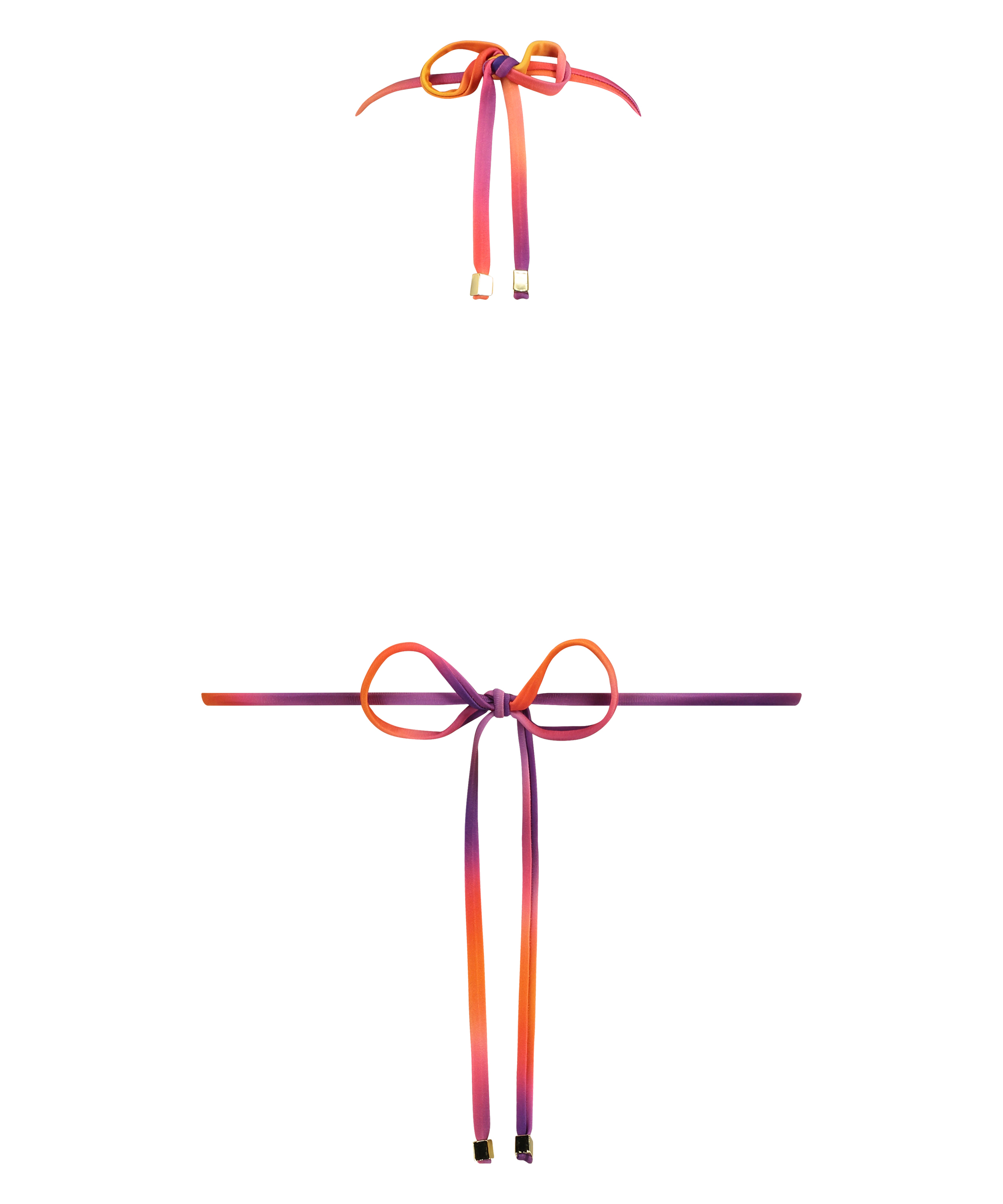 Sunset Triangle Bikini Top, Purple, main