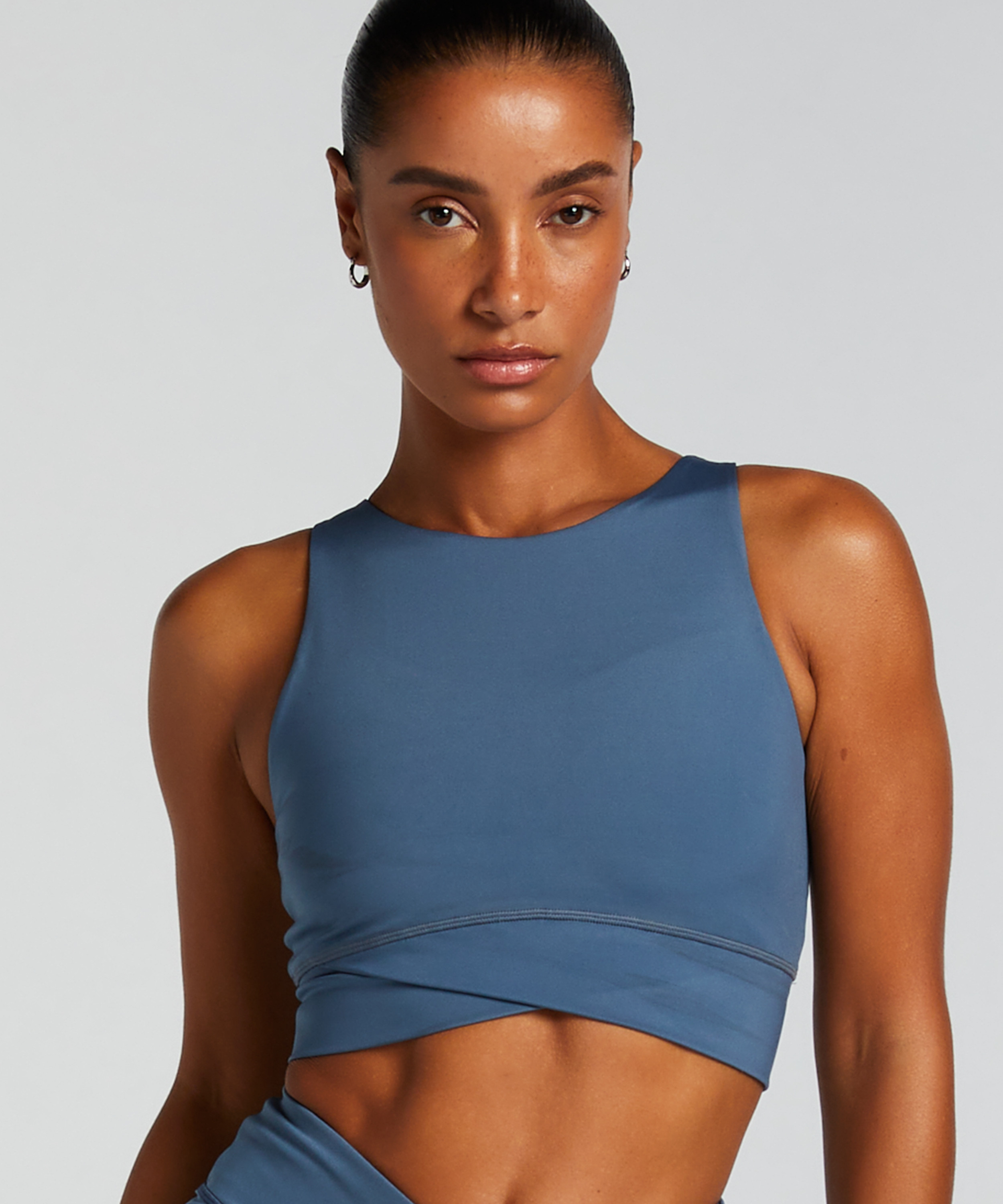 HKMX Sports Bra Level 1, Blue, main