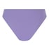 Scallop High-Leg Bikini Bottoms, Purple
