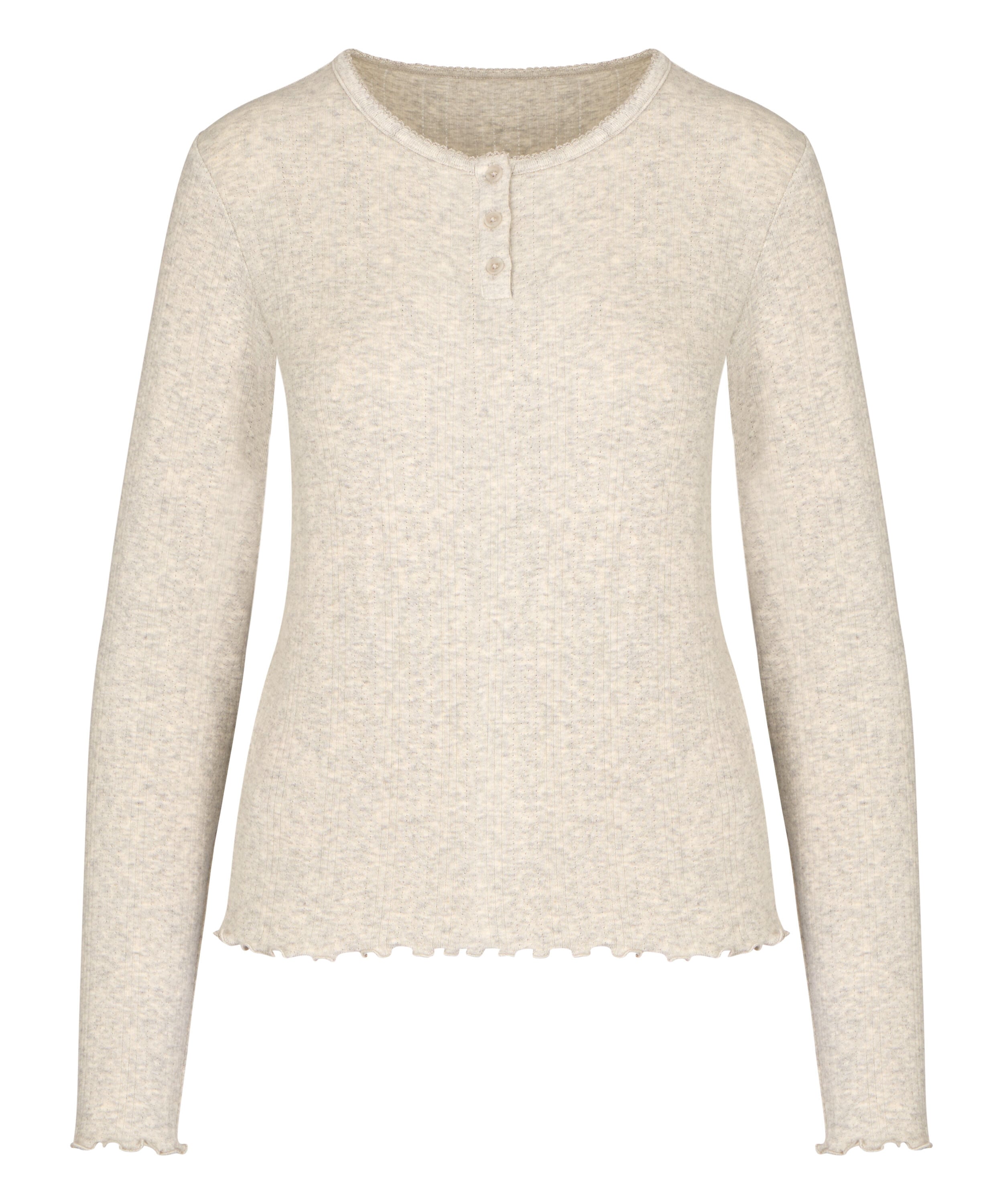 Top Pointelle, Gray