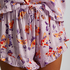 Satin pyjama shorts, Purple