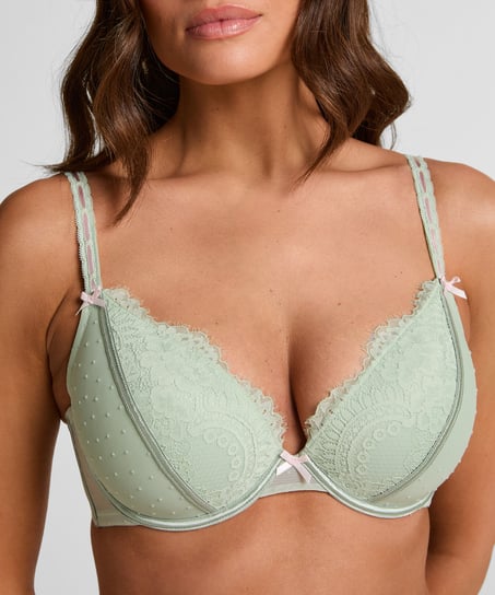 Dorothy Padded Underwired Bra, Green
