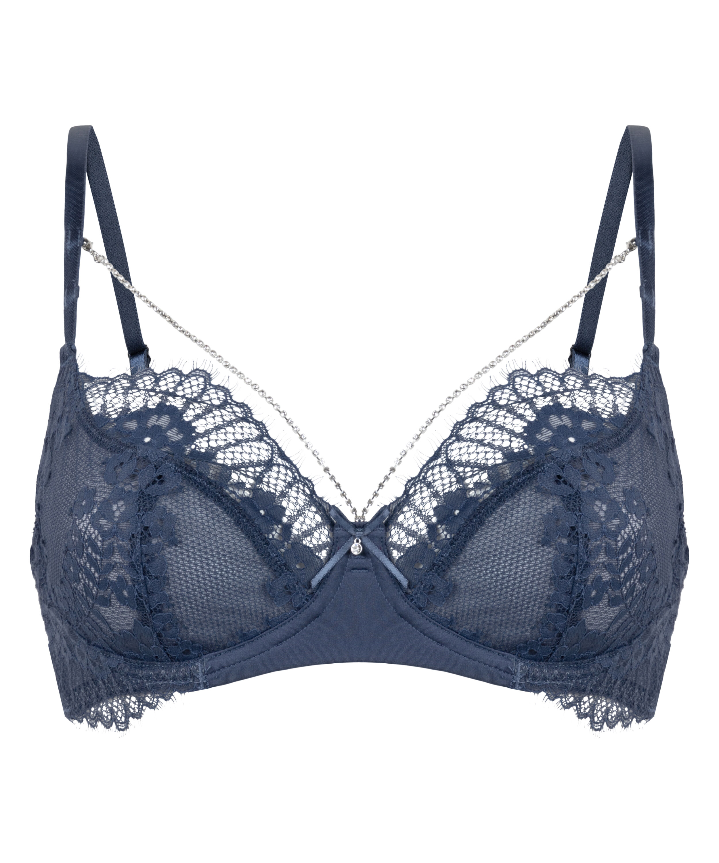 Pearlene Non-Padded Underwired Bra, Blue