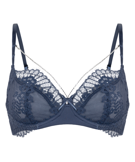 Pearlene Non-Padded Underwired Bra, Blue