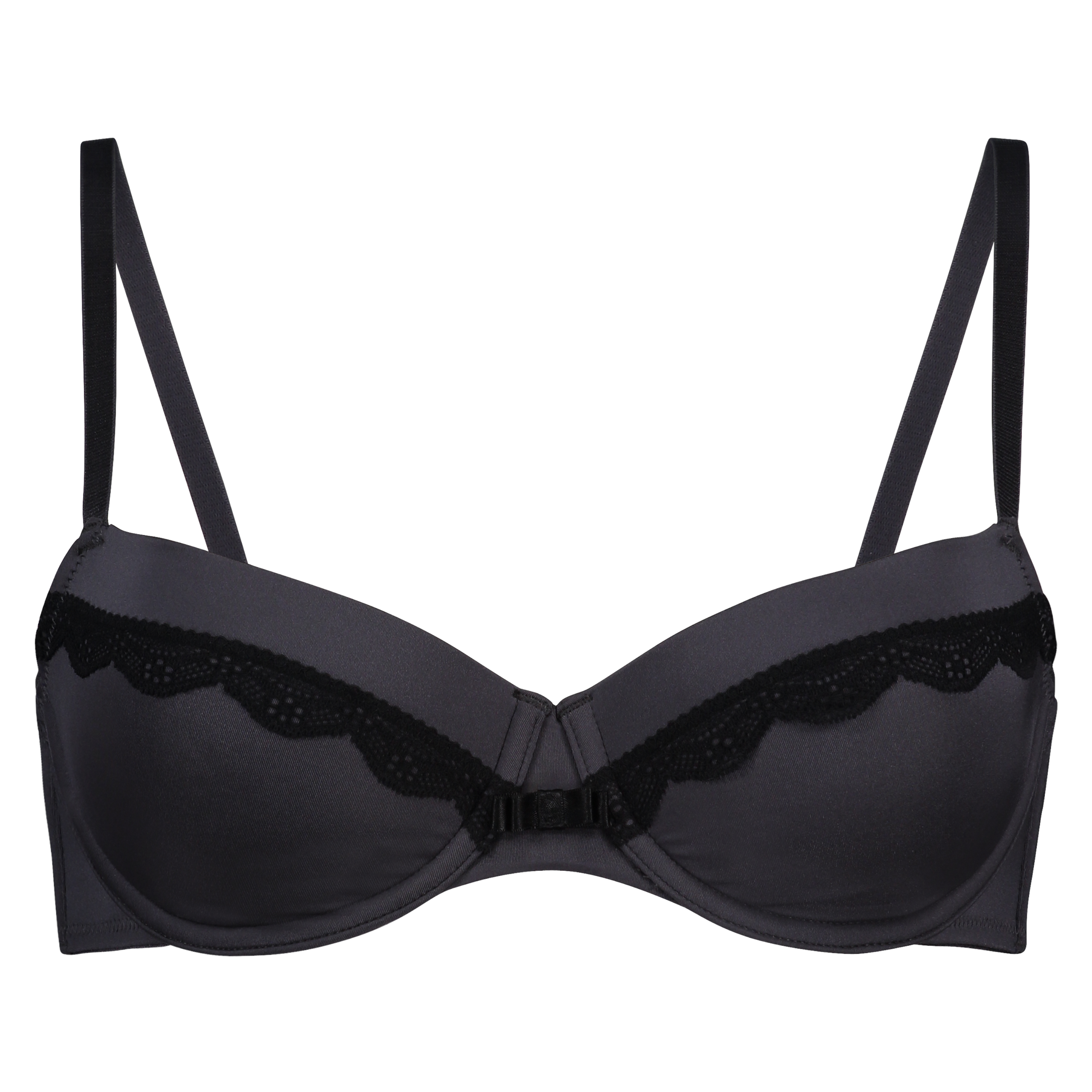 Lucie padded underwired bra, Gray, main