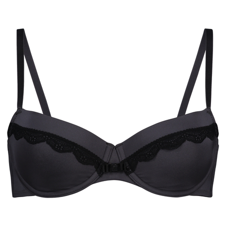 Lucie padded underwired bra, Gray
