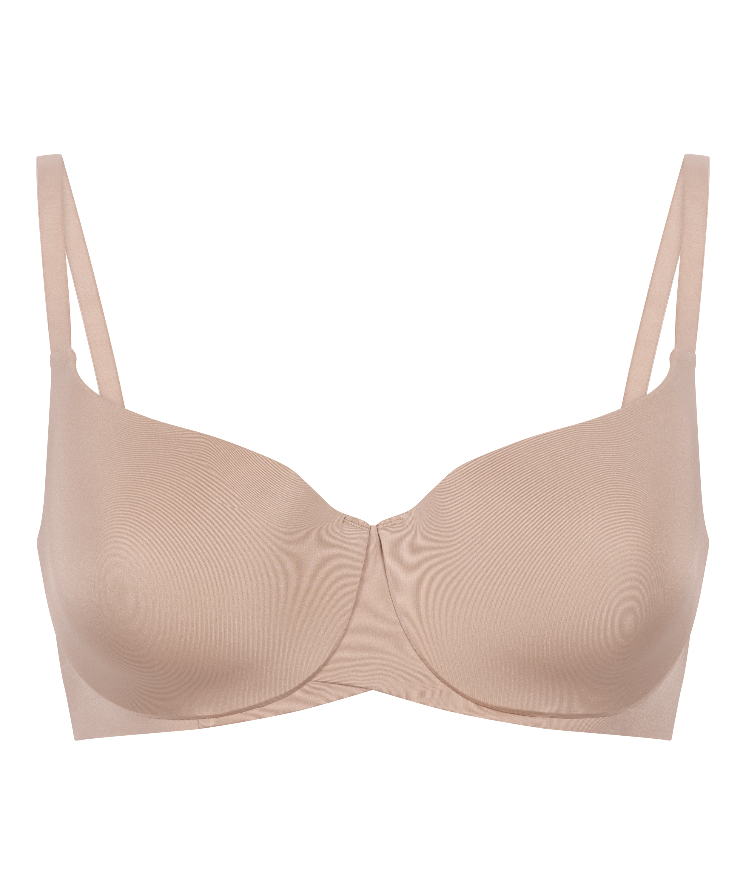 Smooth Padded Underwired Bra, Beige, main