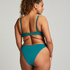Relief High-Leg Bikini Bottoms, Green