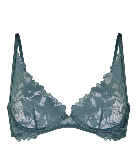 Ingrid Non-Padded Underwired Bra, Blue