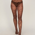 Tight Allover Lace Fishnet, Brown