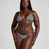 Lobos Triangle Bikini Top, Black